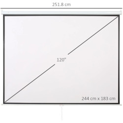 Проекционный экран Homcom 001-010V01 (White/Black) Thumb