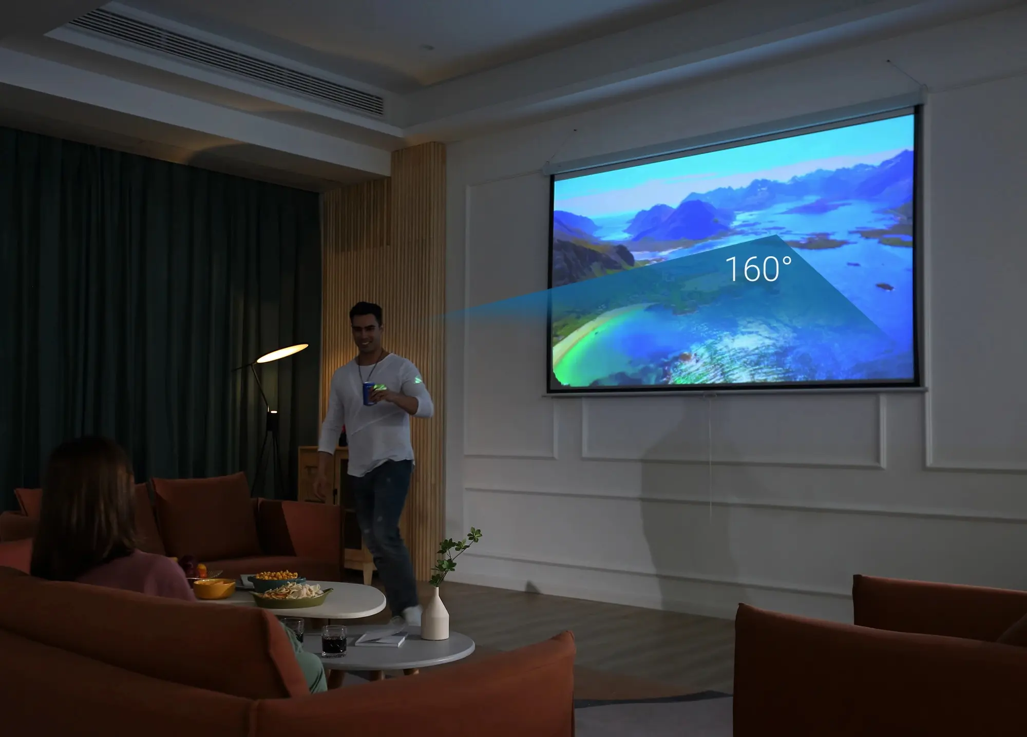 Проекционный экран Homcom 001-010V01 (White/Black) - 7