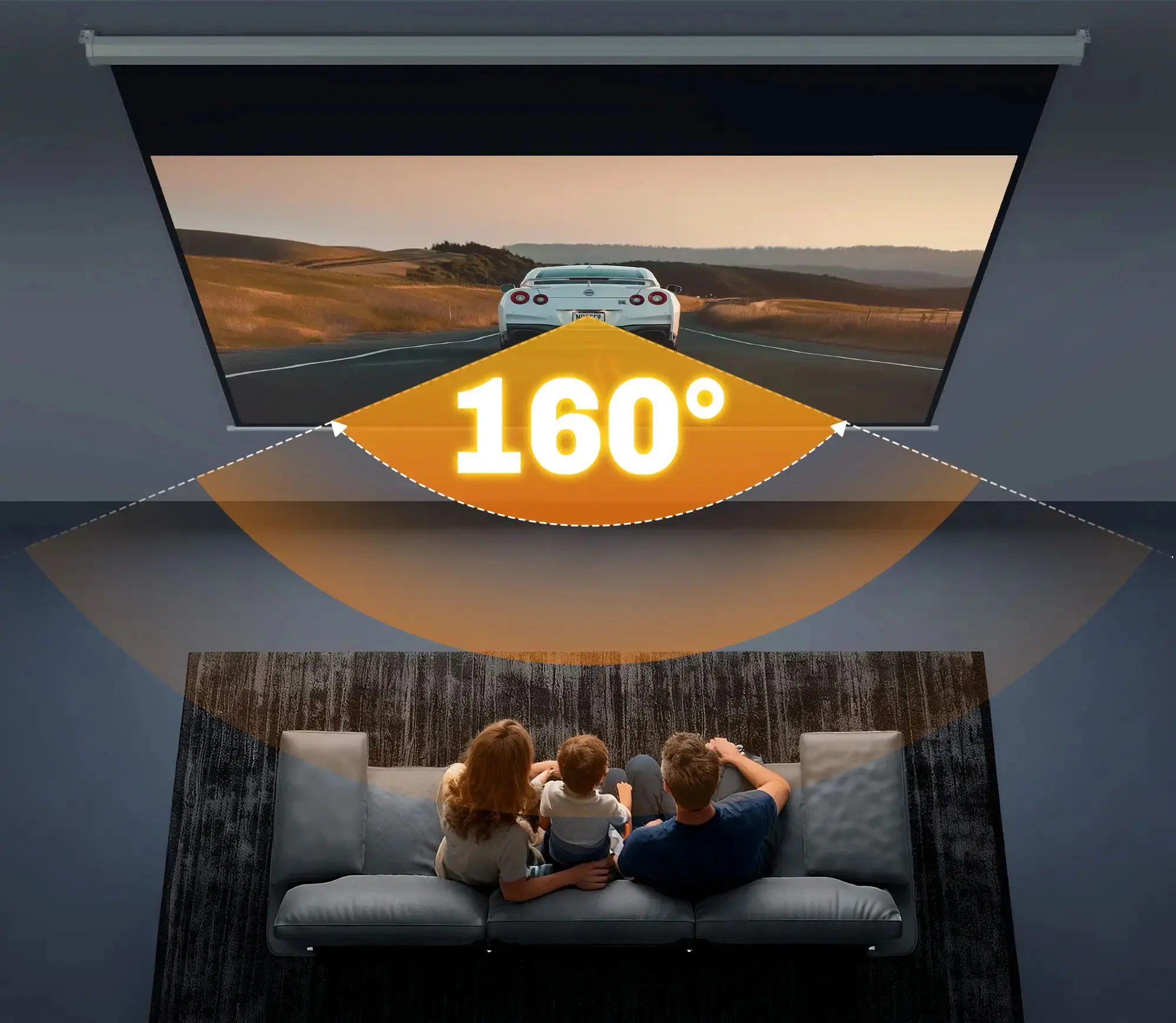 Проекционный экран Homcom 001-017V00WT (White) - 4