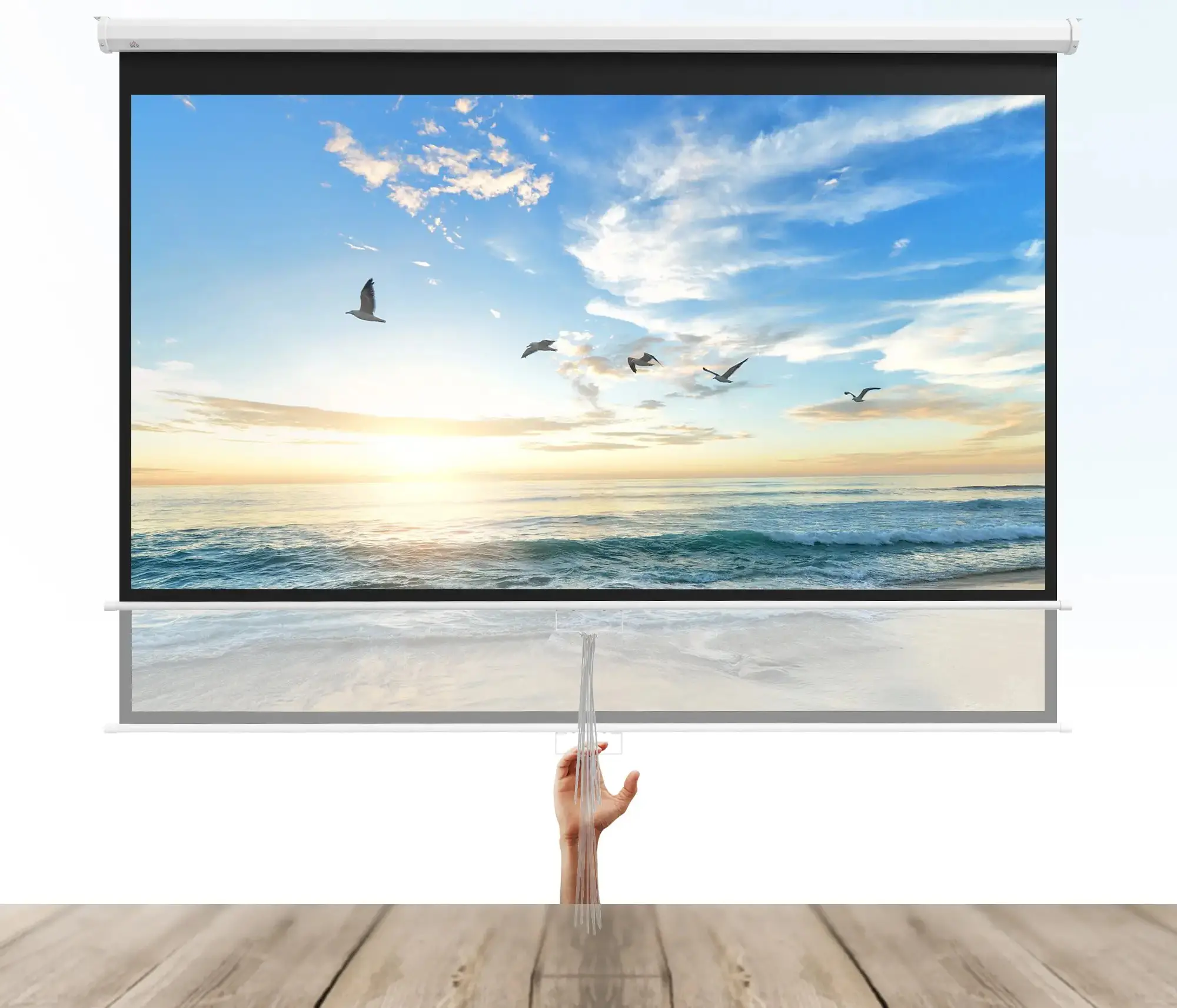 Ecran de proiectie Homcom 001-017V01WT (White) - 3