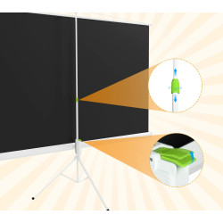 Ecran de proiectie Homcom 001-019V00WT (White) Thumb