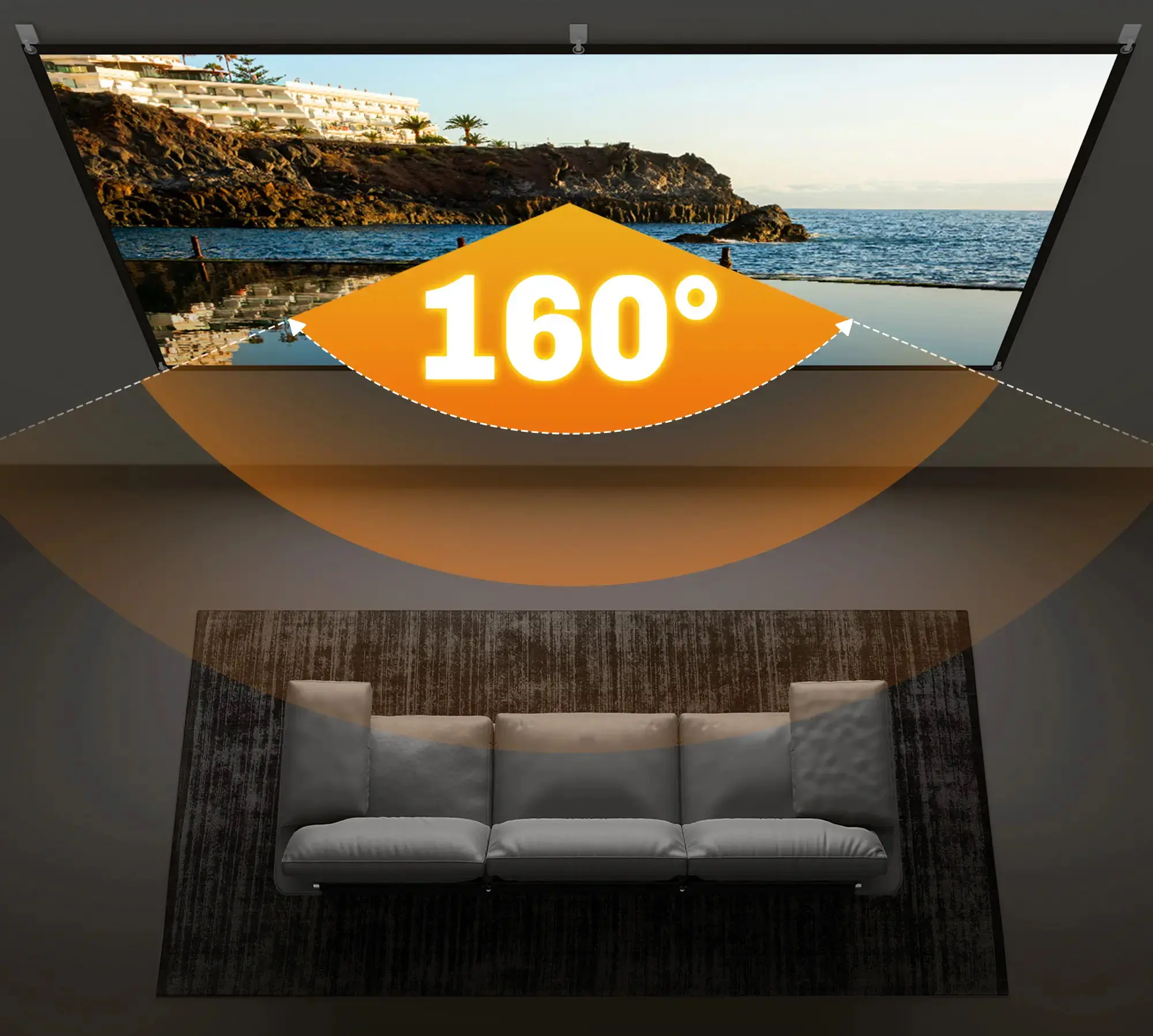 Проекционный экран Homcom 001-025V00WT (White) - 4