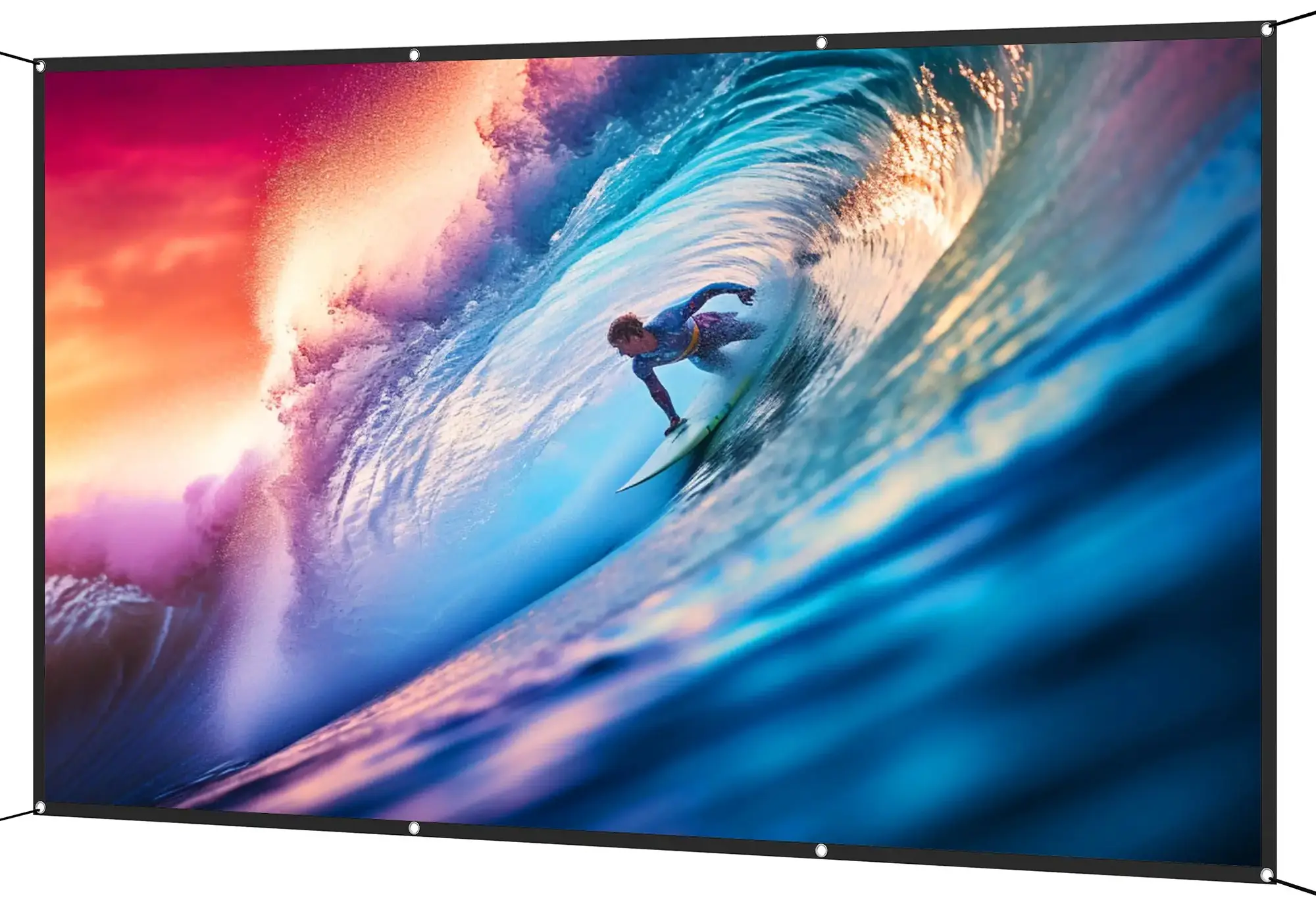 Ecran de proiectie Homcom 001-025V01WT (White) - 2