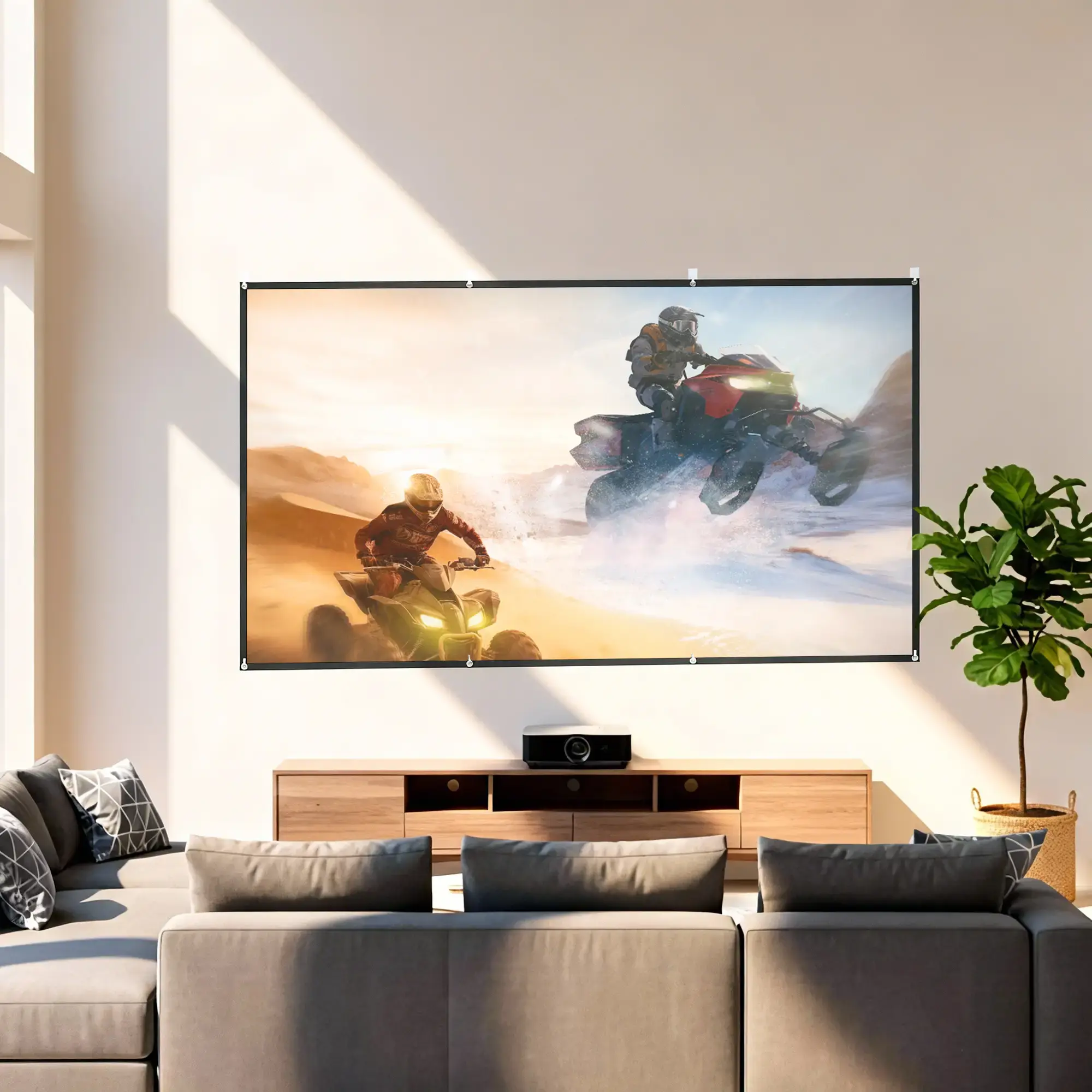 Ecran de proiectie Homcom 001-025V01WT (White) - 5