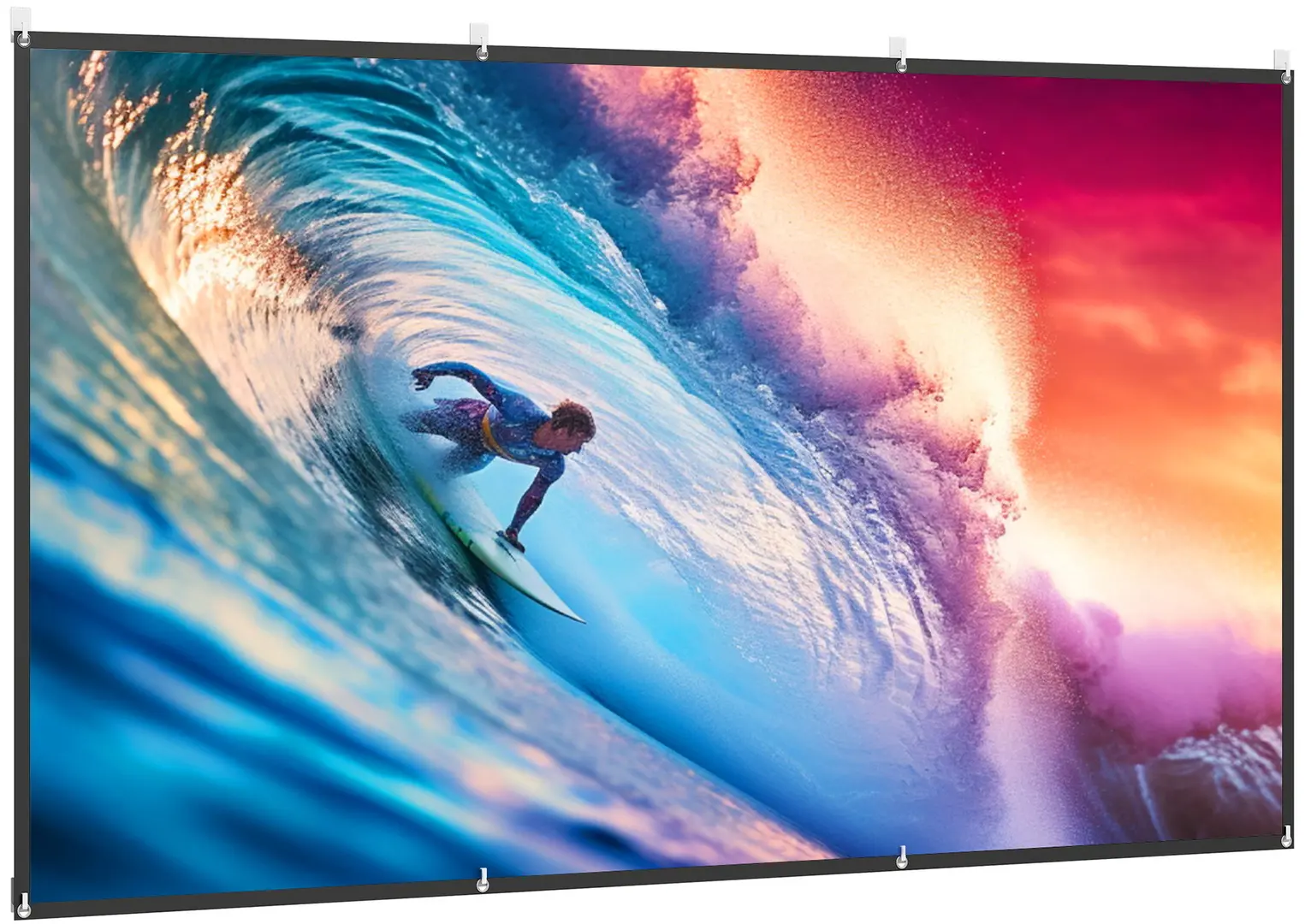 Ecran de proiectie Homcom 001-025V01WT (White)