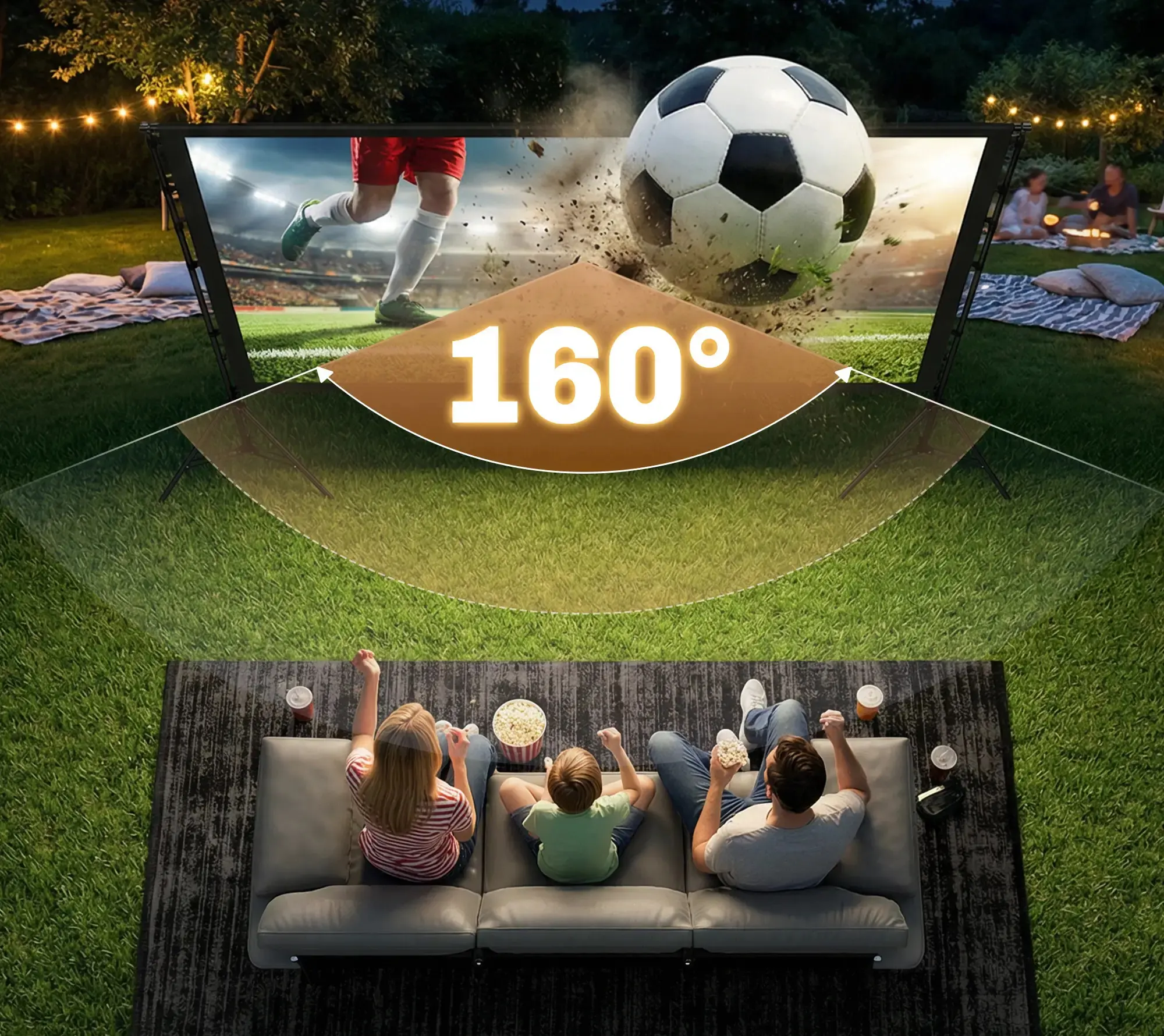 Проекционный экран Homcom 001-026V00BK (Black) - 4