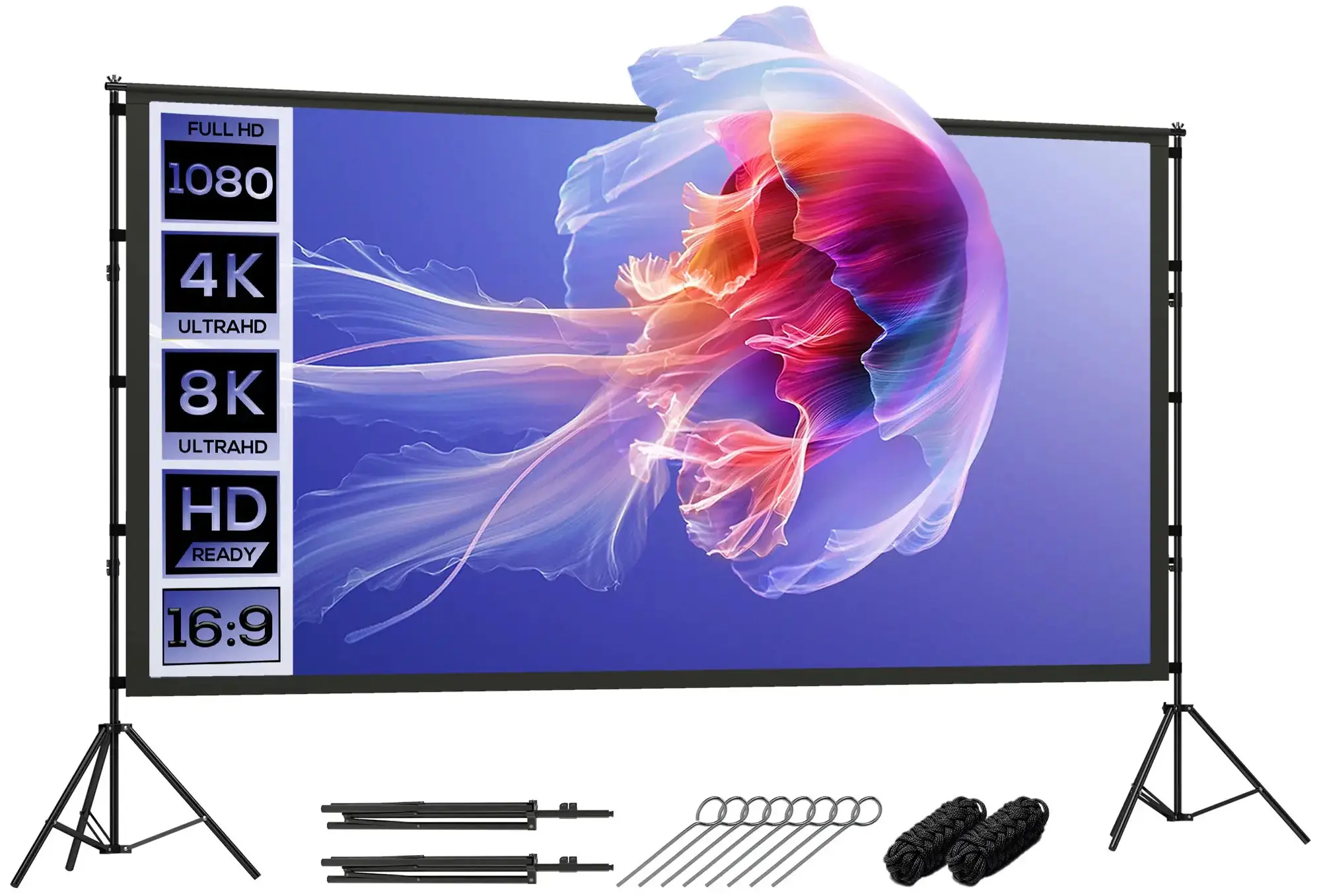 Проекционный экран Homcom 001-026V01BK (Black) - 5