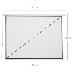 Проекционный экран Homcom 001-004 (White) Thumb