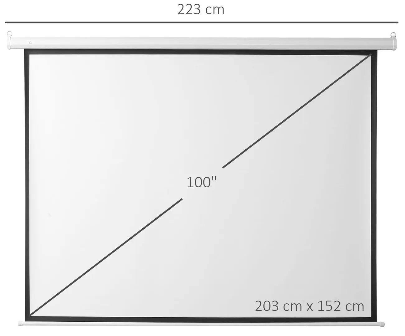 Ecran de proiectie Homcom 001-005 (White)