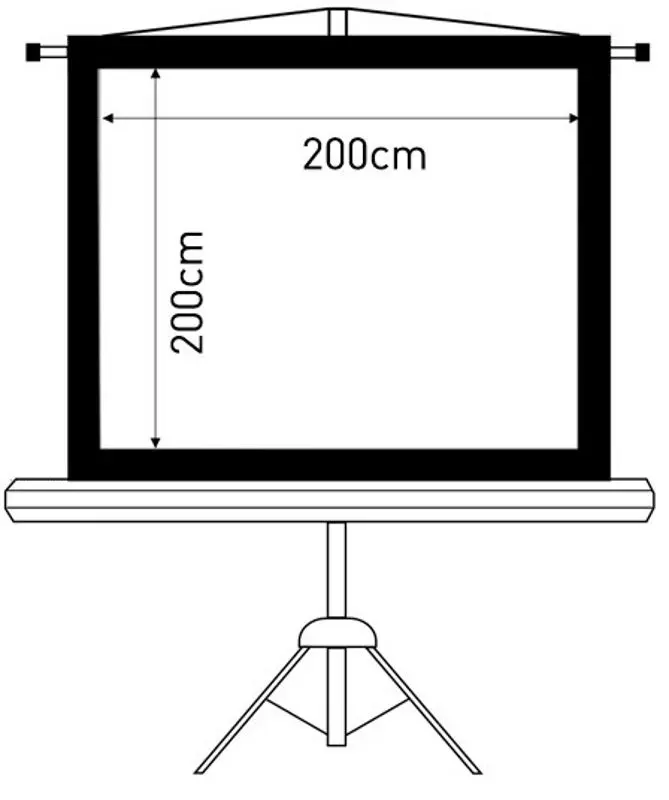 Проекционный экран Maclean MC-680 (White/Black) - 2