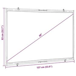 Ecran de proiectie VidaXL 4101028 (White/Black) Thumb