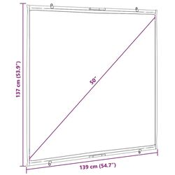 Ecran de proiectie VidaXL 4101036 (White/Black) Thumb