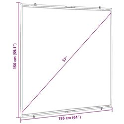 Ecran de proiectie VidaXL 4101037 (White/Black) Thumb