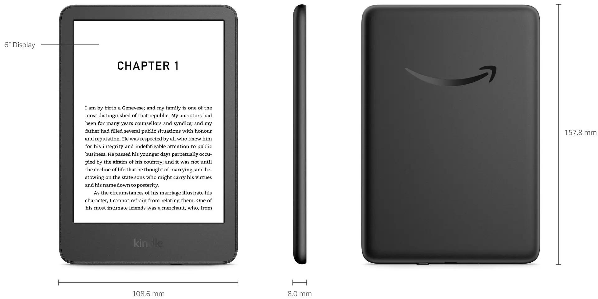 Электронная книга Amazon Kindle 11th Gen 2024 (Black)
