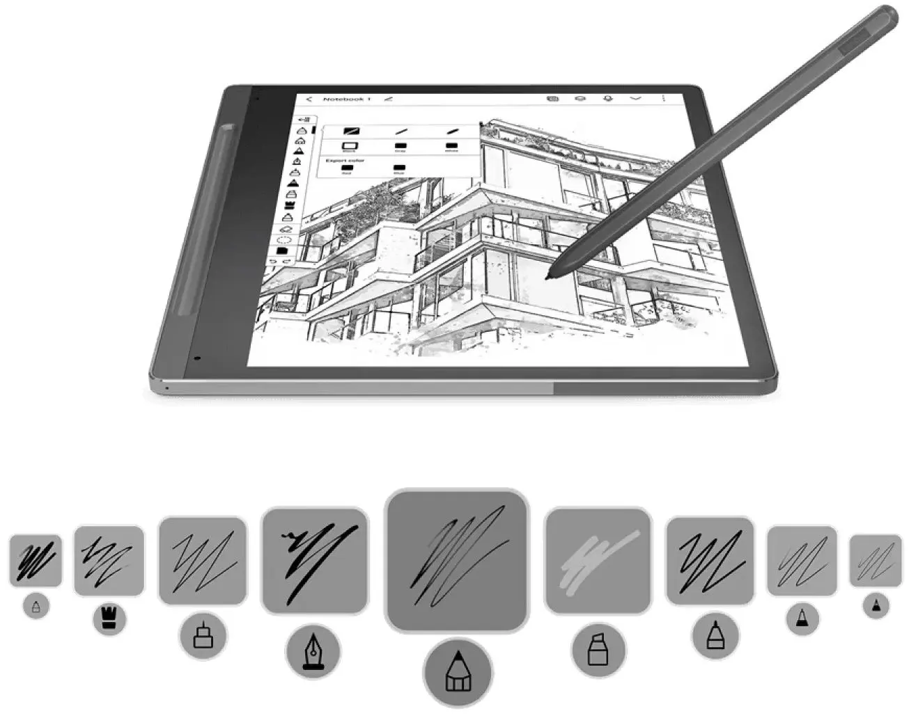 E-Book Lenovo Smart Paper SP101FU ZAC00001GR (Storm Grey) - 6