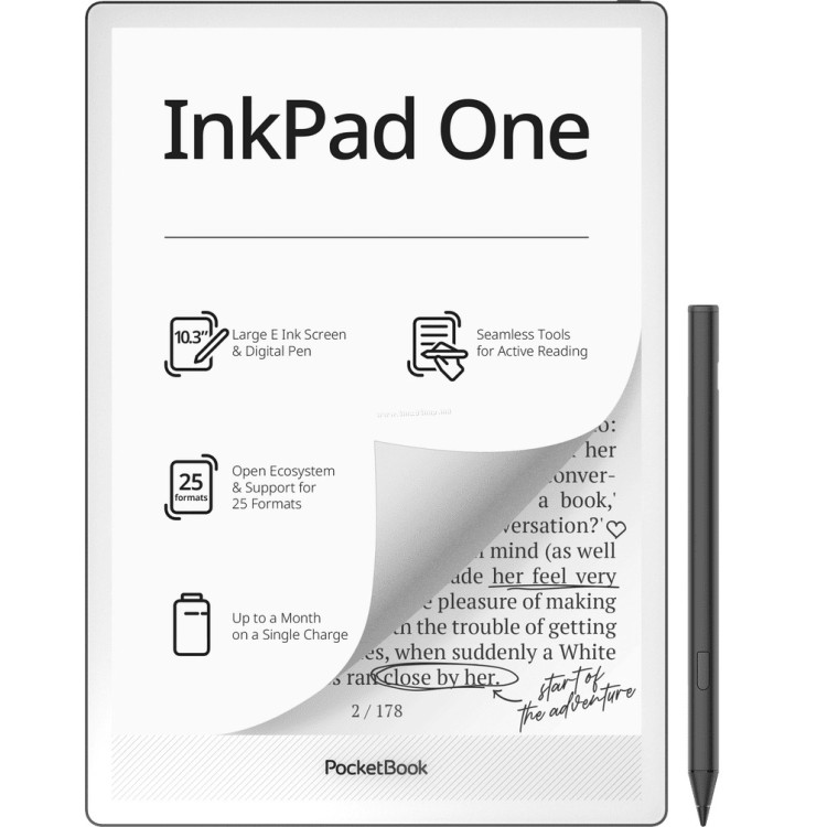 Электронная книга PocketBook 1030 InkPad One (Matte Black)