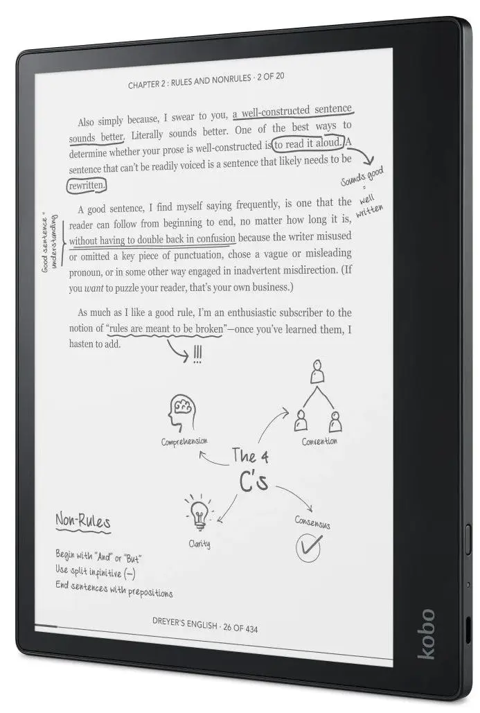 Электронная книга Kobo Elipsa 2E 32GB (Black) - 3