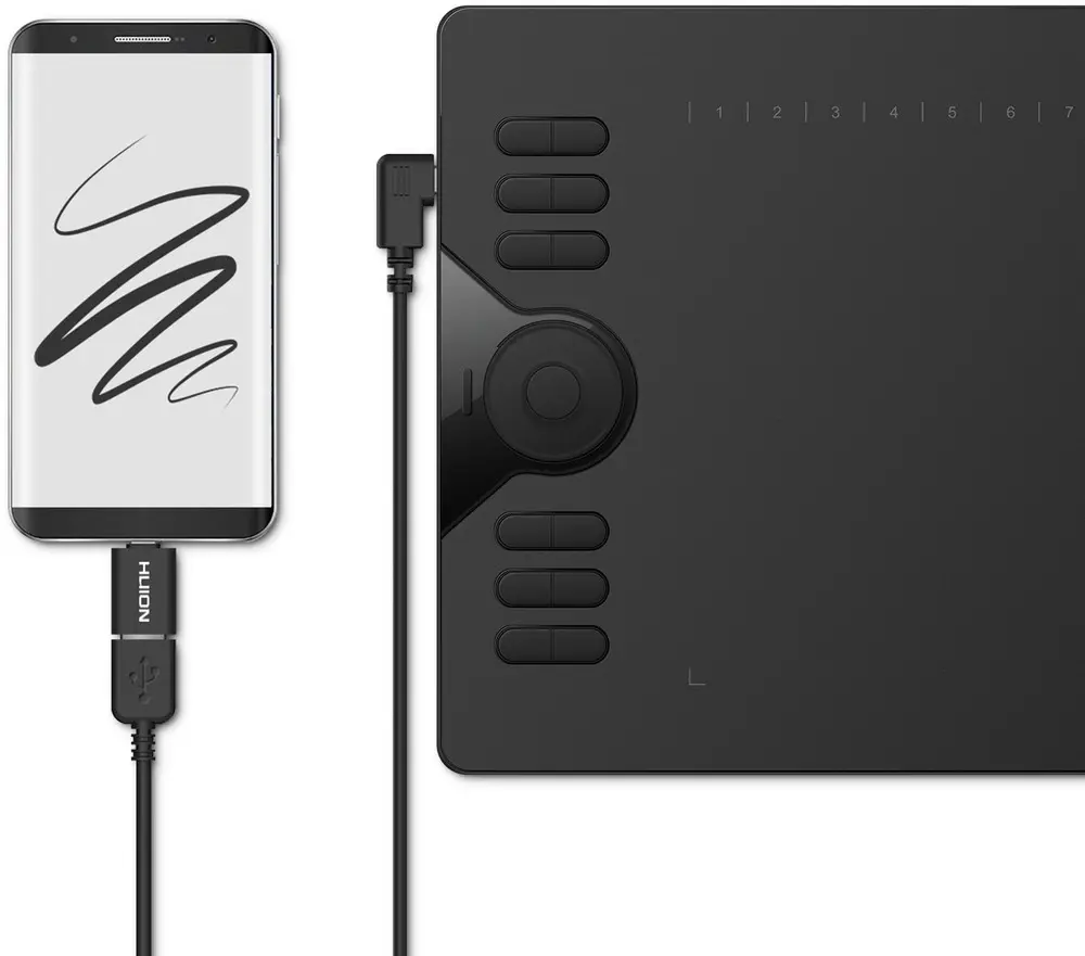 Графический планшет Huion HS610 (Black) - 2