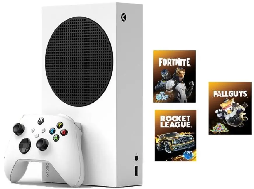 Consola de jocuri Microsoft Xbox Series S + Fortnite + Rocket League + FallGuys