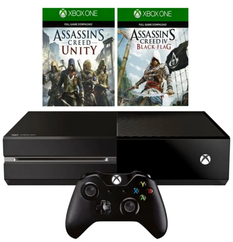 Consola de jocuri Microsoft Xbox One + Assassin's Creed Unity Bundle (Black)
