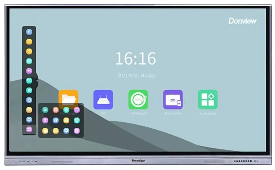 Интерактивная доска Donview DS-75IWMS-L06A + Vogel's Rise 5205 (Black/Silver)