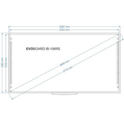 Интерактивная доска Evoboard IB-106RS (Black) Thumb