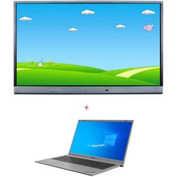 Набор интерактивная доска с ноутбуком Evoboard TE-XP-65 + Yashi Suzuka YP-01515 Intel Core i3-1005G1 8GB/256GB W11Pro (Silver)