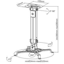 Set tabla interactica cu proiector Evoboard IB-106RS-NP + Epson CO-W01 + Blackmount VP-18S (Black/White) Thumb