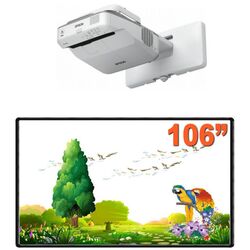 Набор интерактивная доска с проектором Evoboard IB-106RS-NP + Epson EB-685W (White)