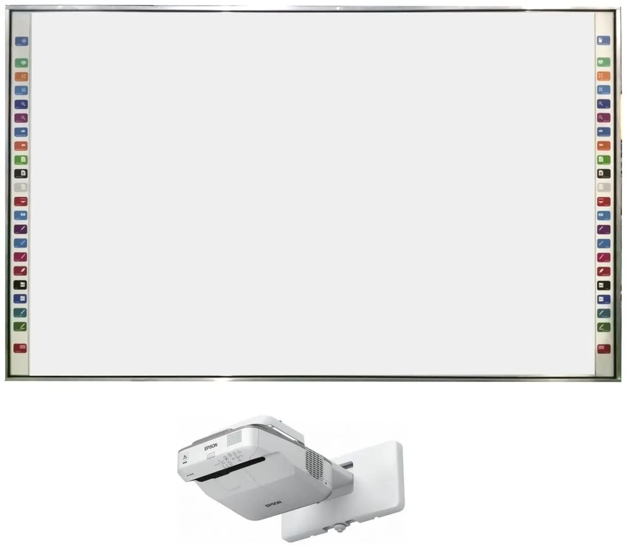 Set tabla interactica cu proiector Evoboard IB-95Q6 + Epson EB-685W (White)