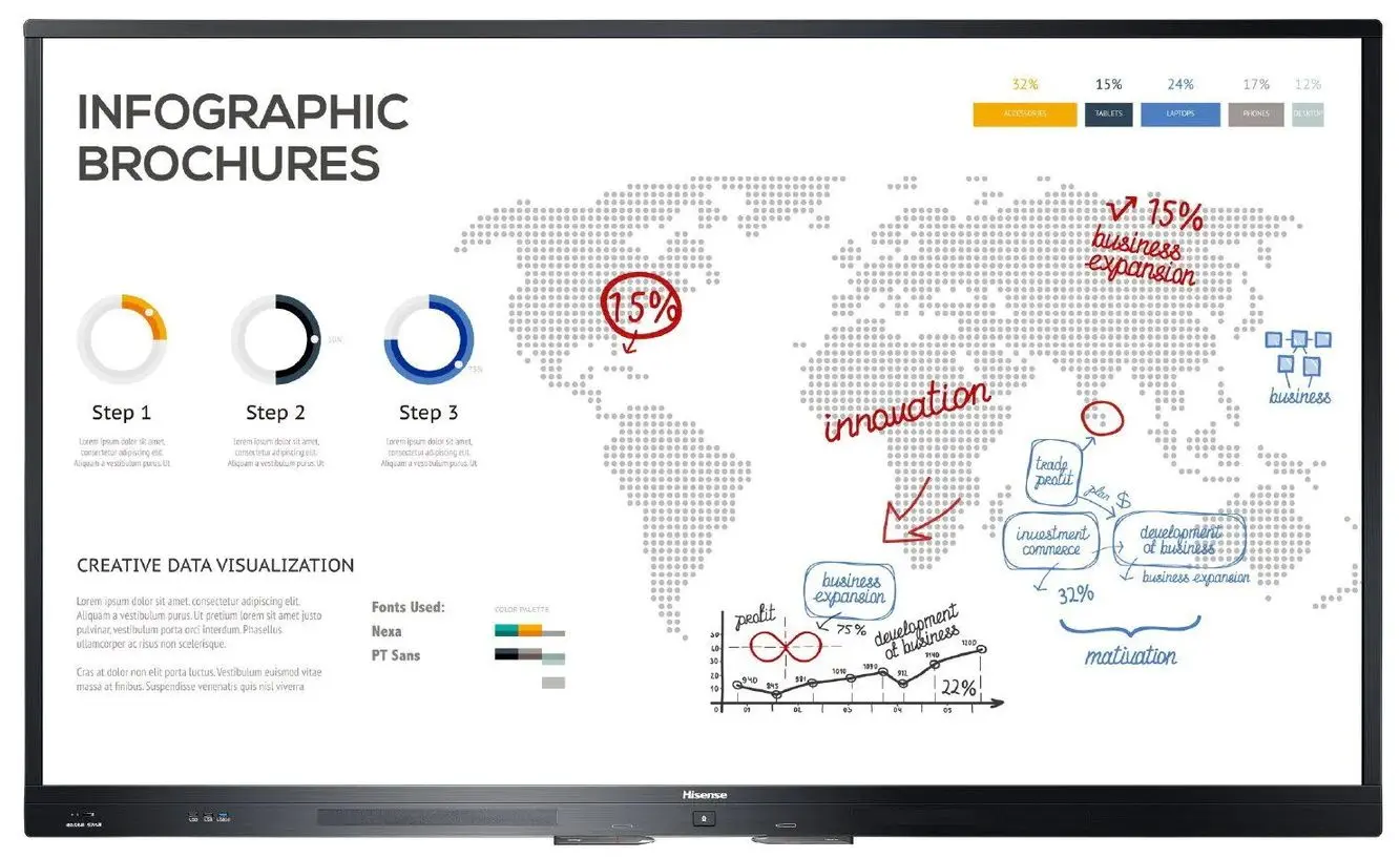 Интерактивная доска Hisense 65WR6BE (Black)