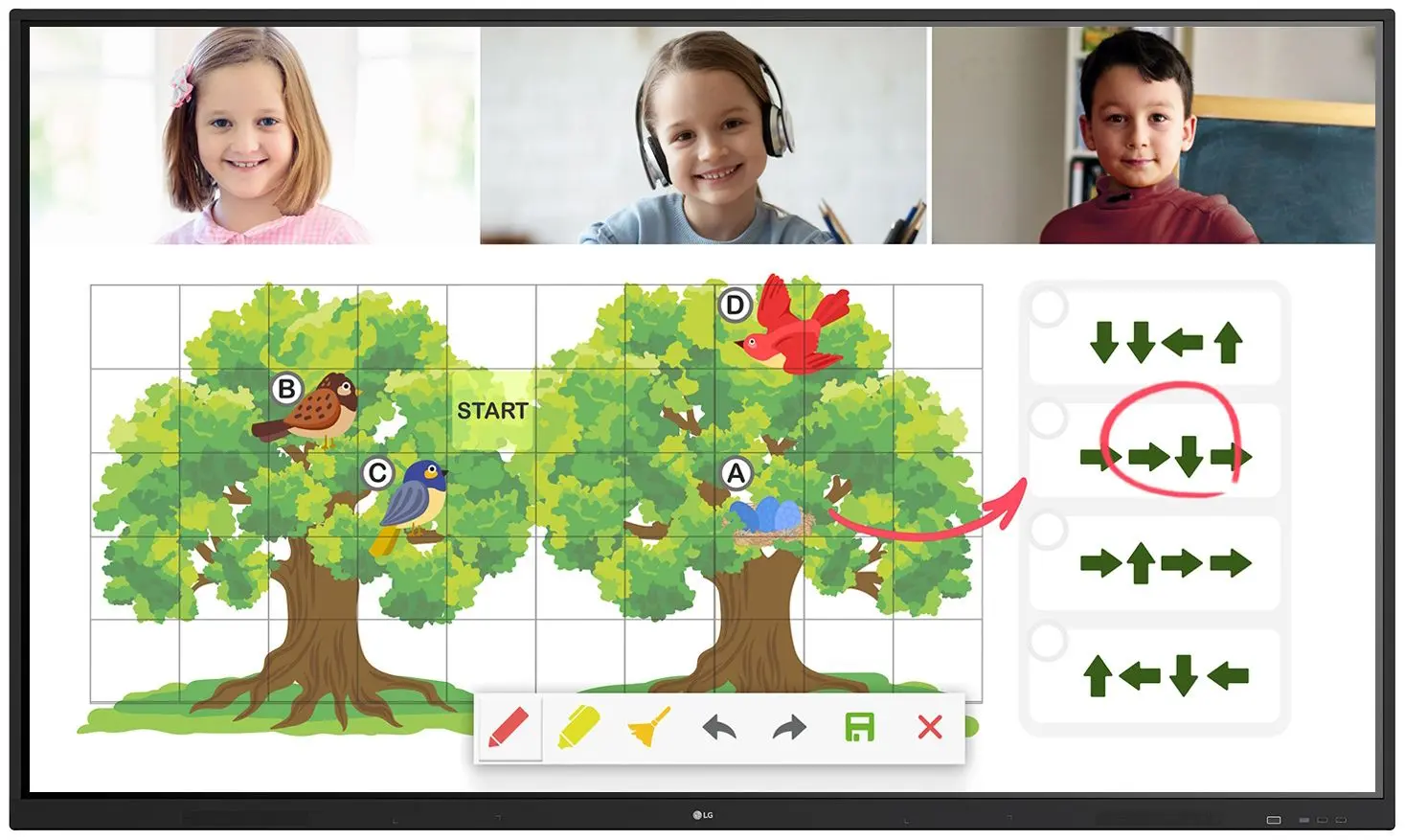 Tabla interactiva LG 65TR3DJ + Vogel's RISE 2005 (Black)