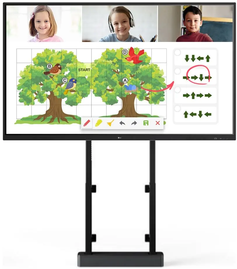 Tabla interactiva LG 65TR3DJ + Vogel's RISE 2005 (Black)