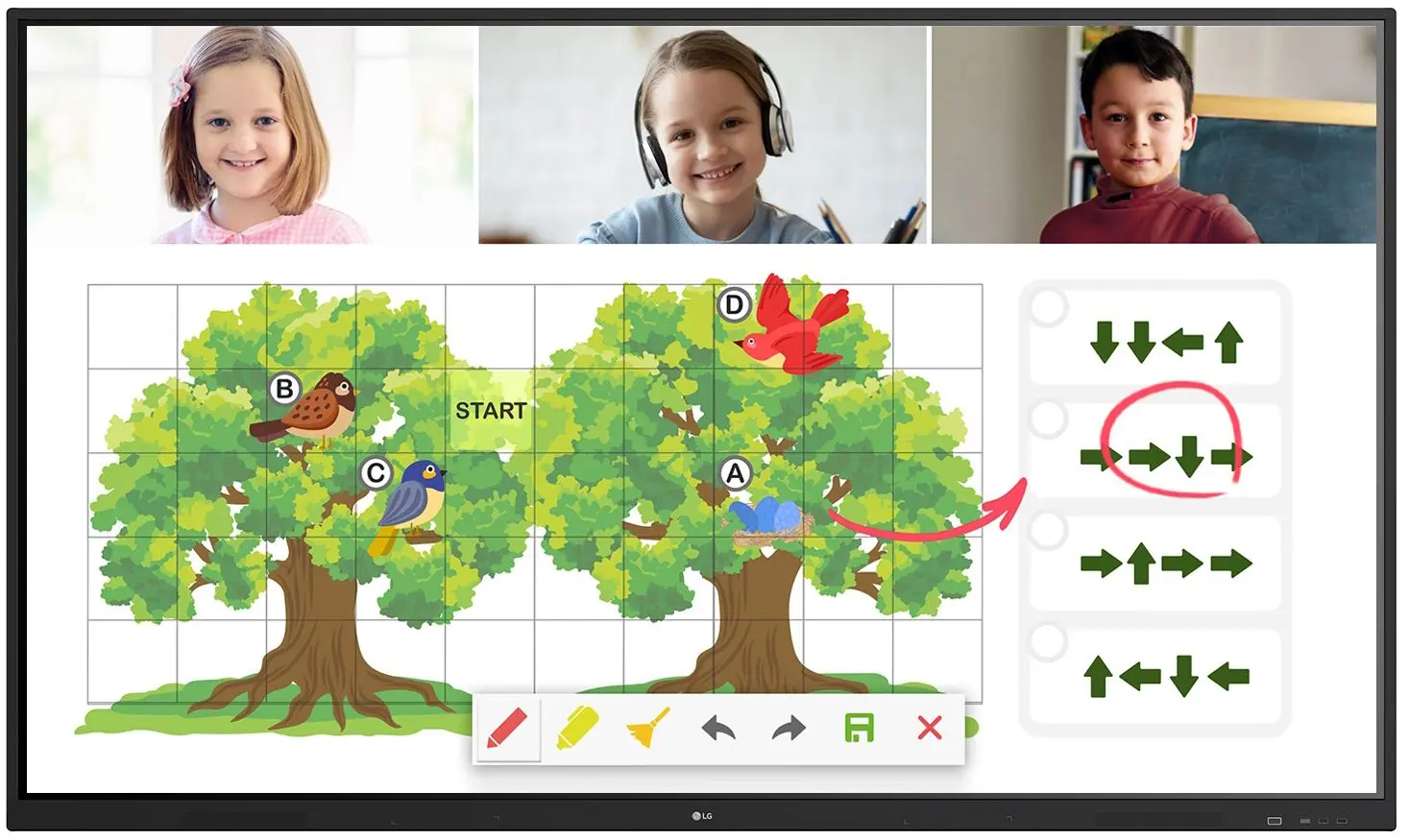 Интерактивная доска LG 65TR3DJ + Vogel's Rise 5205 (Black)