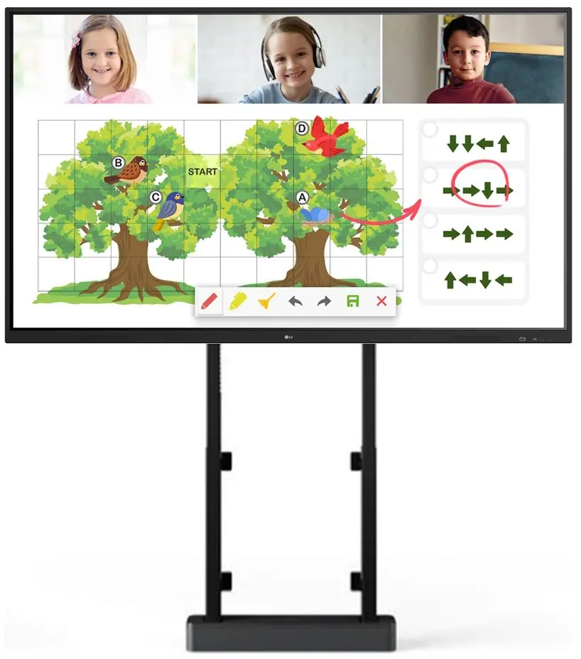 Tabla interactiva LG 75TR3DJ + Vogel's Rise 2005 (Black)