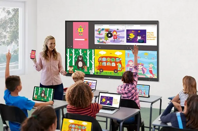 Tabla interactiva LG 75TR3DJ + Vogel's Rise 5205 (Black)