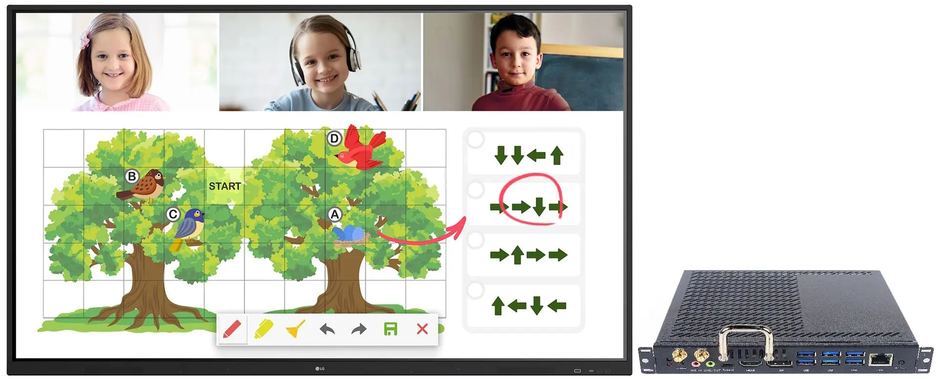 Интерактивная доска с OPS модулем LG 65TR3DJ + SMOPS511-04128L (Black)