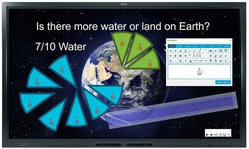 Информационный дисплей с стендом Smart Technologies Board SBID-GX175 + Vogel's Rise 5205 (Black)