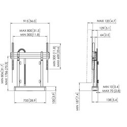 Интерактивная доска с подставкой Smart Technologies GX186-V2 + Vogels Rise 2005 (Black) Thumb