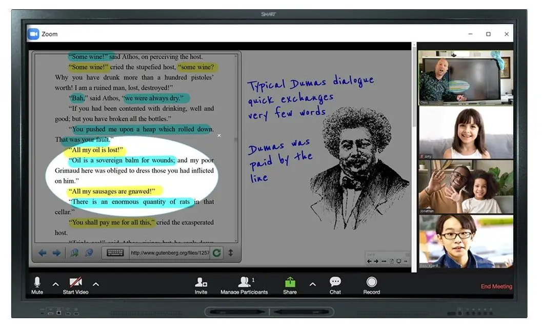Tabla interactiva Smart Technologies Board 75'' SBID-GX175 (Black)