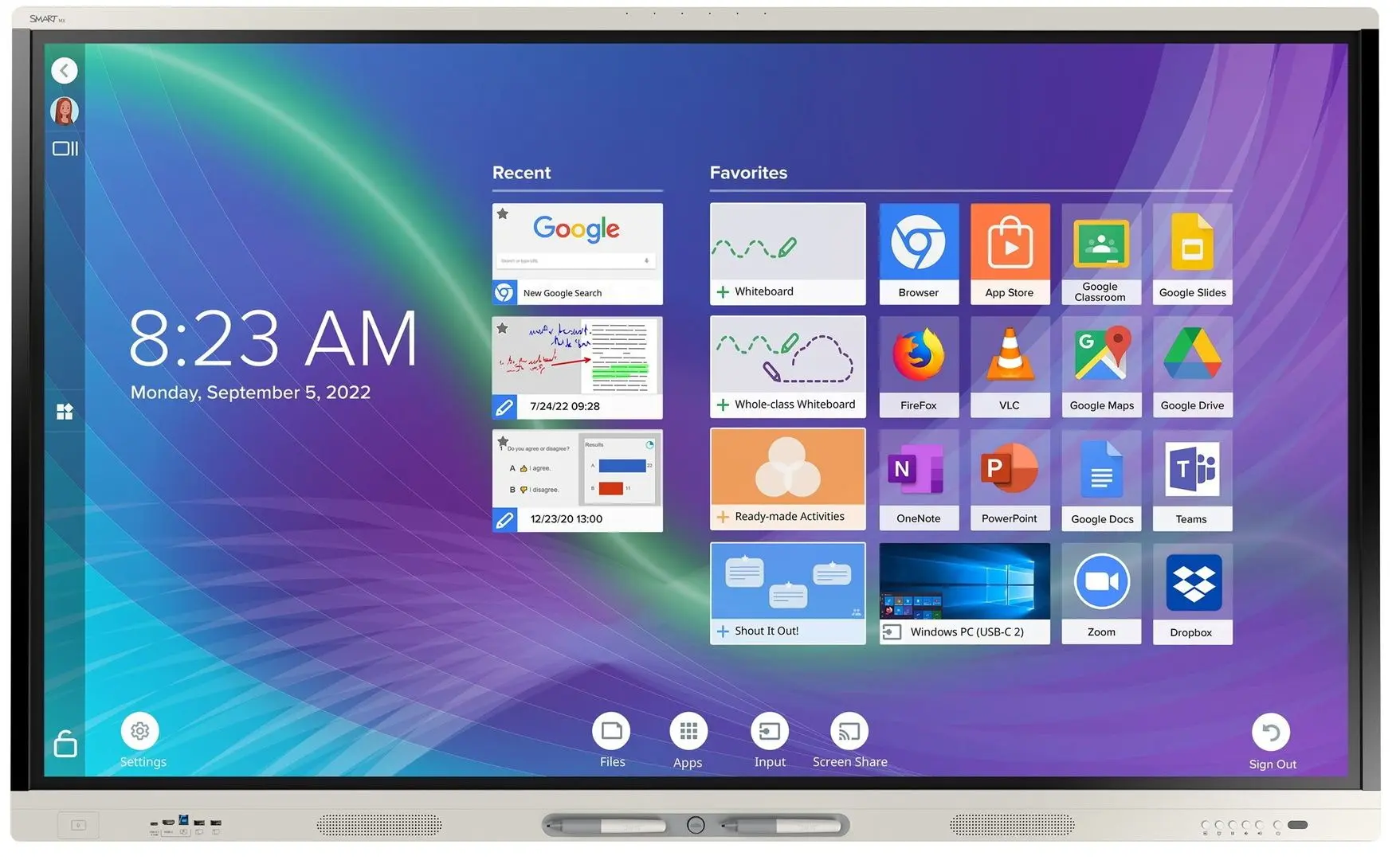 Интерактивная доска Smart Technologies MX255-V4-PW (White)