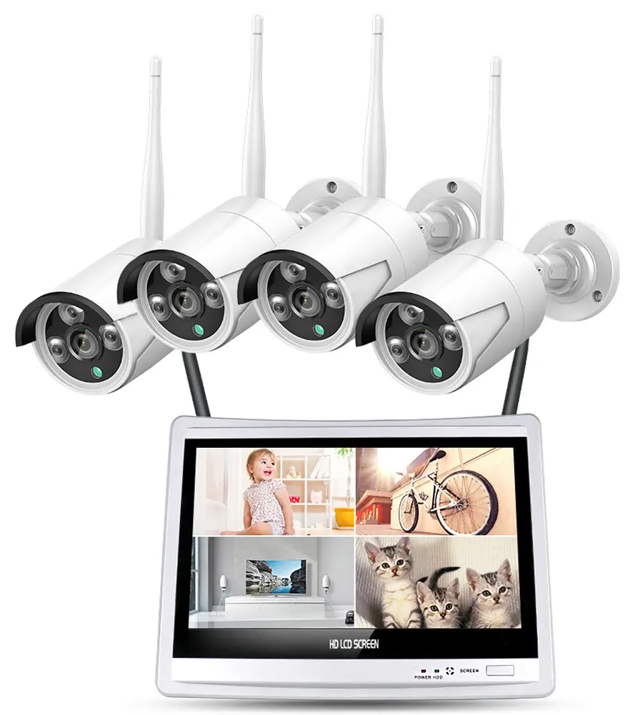 Set de supraveghere 4CH WIFI NVR Kit (White)