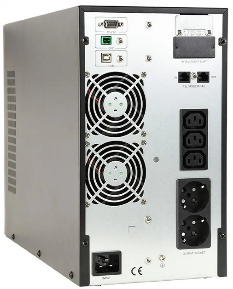 Источник бесперебойного питания EnerGenie EG-UPSO-2000 (Grey) - 3