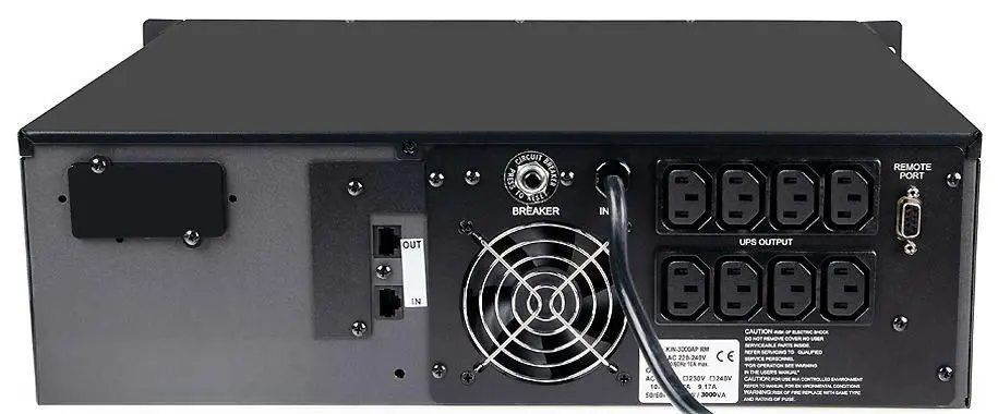 Источник бесперебойного питания Powercom KIN-3000AP RM LCD (Black)