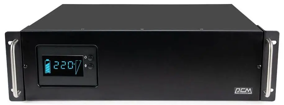 Источник бесперебойного питания Powercom KIN-3000AP RM LCD (Black)