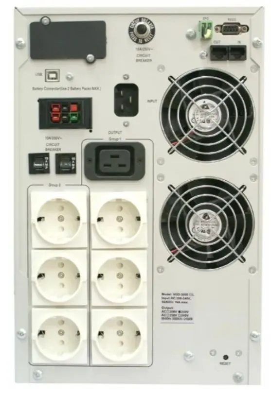 Источник бесперебойного питания PowerCom VGD-3000 On-Line (White)