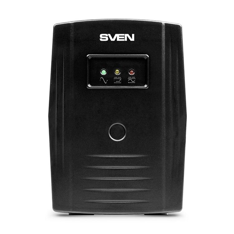 UPS SVEN Pro 600, 600VA/360W, Line Interactive, AVR, LED, 2xShuko Sockets