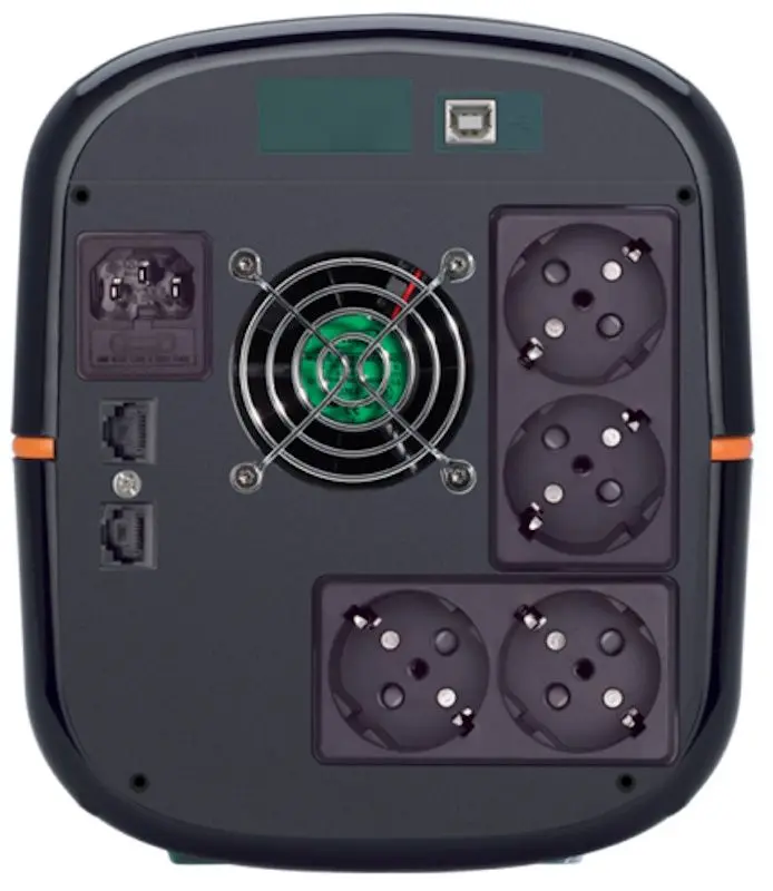 Источник бесперебойного питания Tuncmatik Digitech Eco 1500VA/900W (Black) - 3