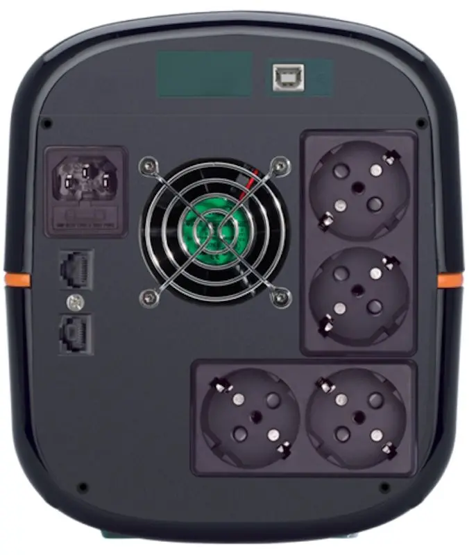 Источник бесперебойного питания Tuncmatik Digitech Eco 2000VA/1200W (Black) - 3