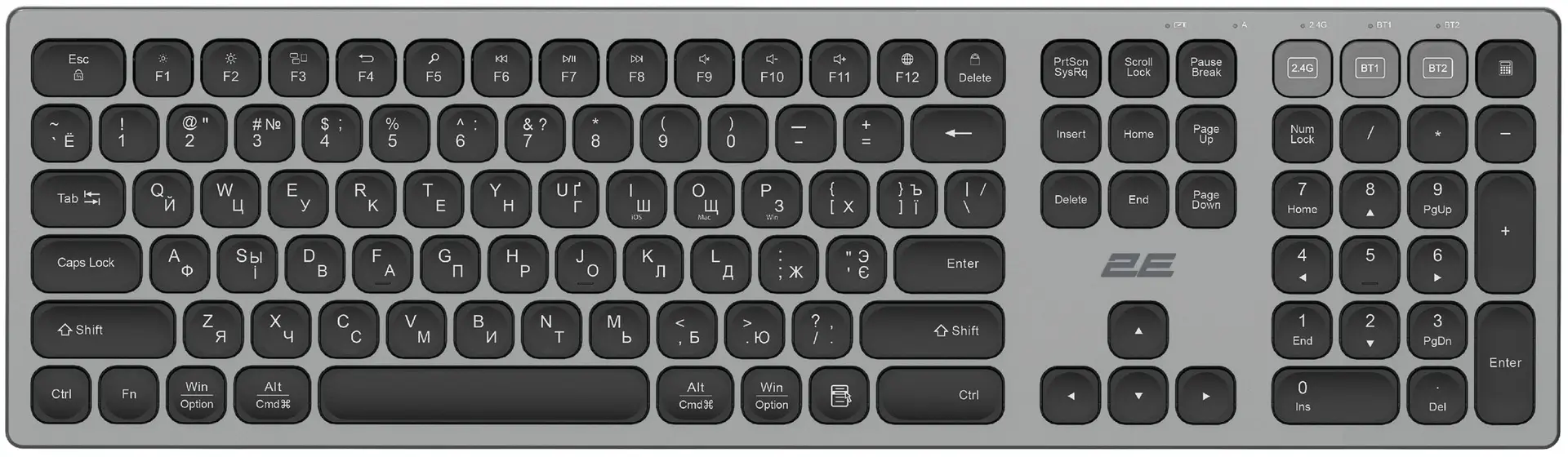 Беспроводная клавиатура 2E Gaming KS270 (Gray/Black)